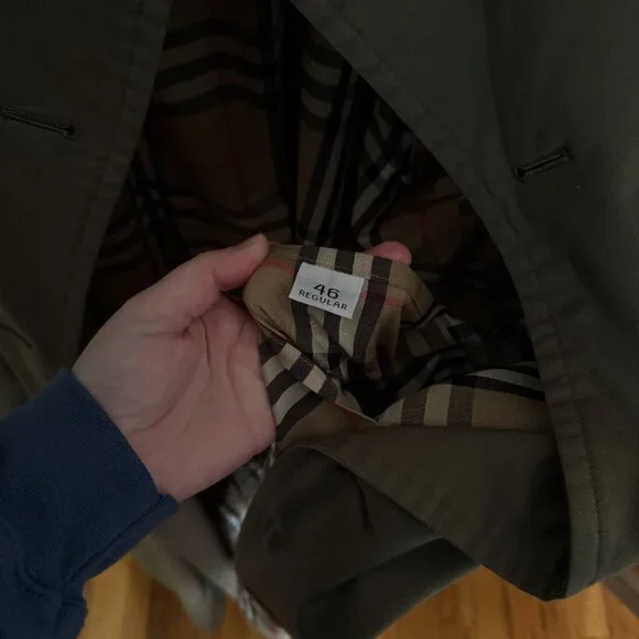 Vintage Burberry Double Breasted Trench Coat - Picture 6 of 12